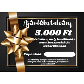 Ajándékutalvány 5.000 Ft. értékben
