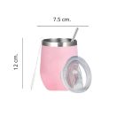 Termosz fedéllel, szívószállal