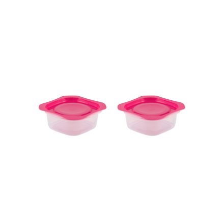 2 db 500 ml Frissentartó edény PINK fedőkkel